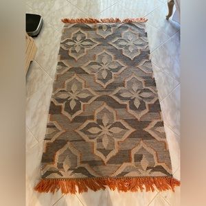 Pair of Trina Indoor/Outdoor 3’ x 5’ area rugs with non-skid pads.